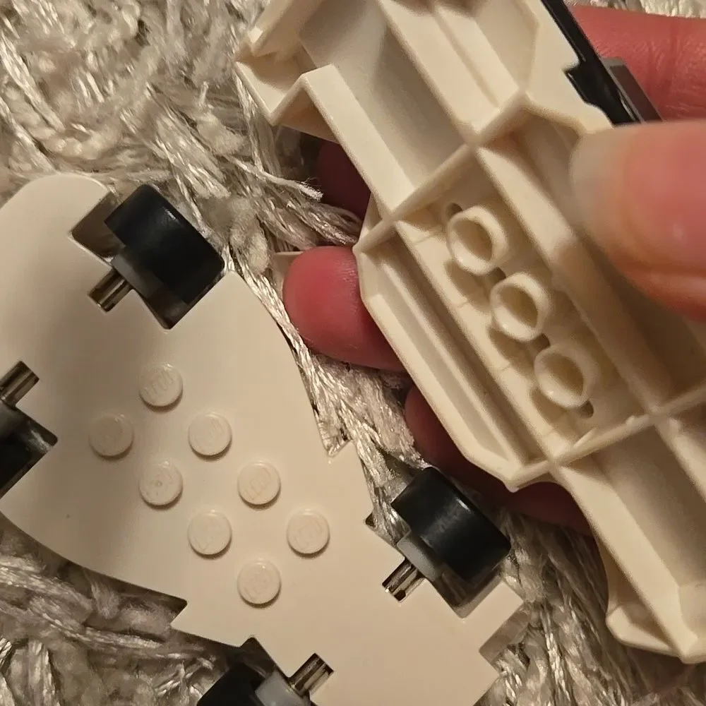 LEGO DUPLO tyco car LOT custom pieces vintage white black blue as seen kids toy
